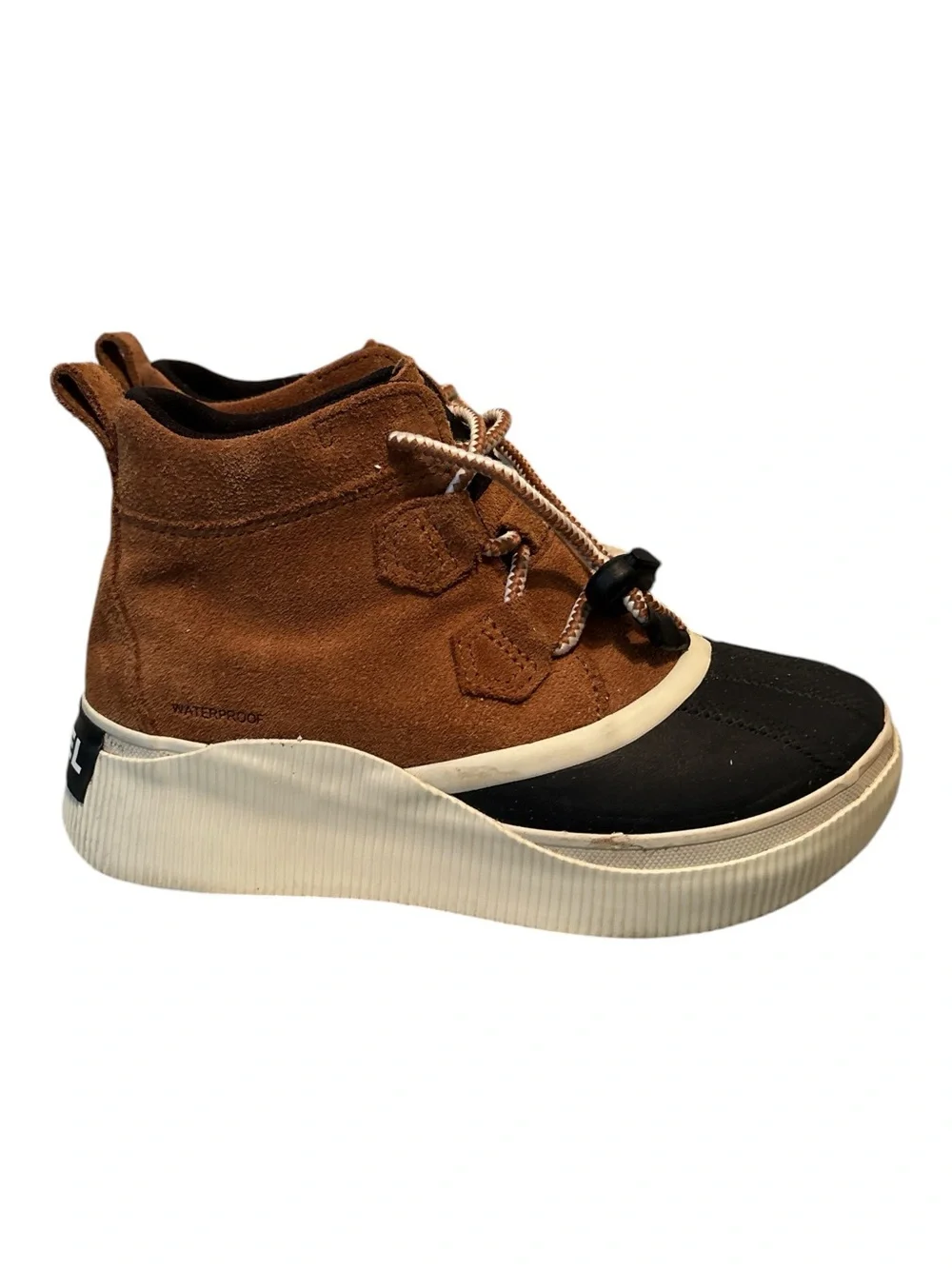 Sorel Out N About IV Classic Brown Suede Waterproof Lace-Up Boot Sneaker